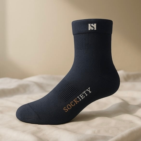 Unisex Eminent Quarter Sock (Navy)