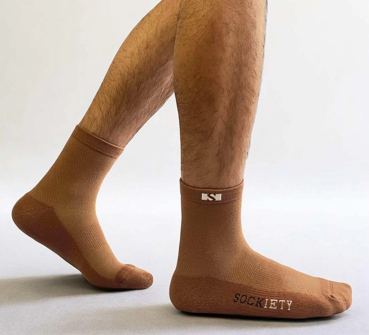 6-Pack Unisex Eminent Quarter Socks (Cappuccino)