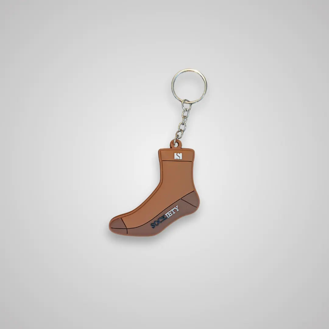 Sock Keychain (Cappuccino)