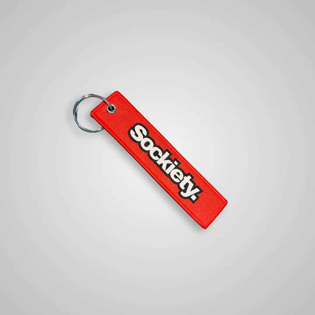 Sockiety Woven Keychain (Red)