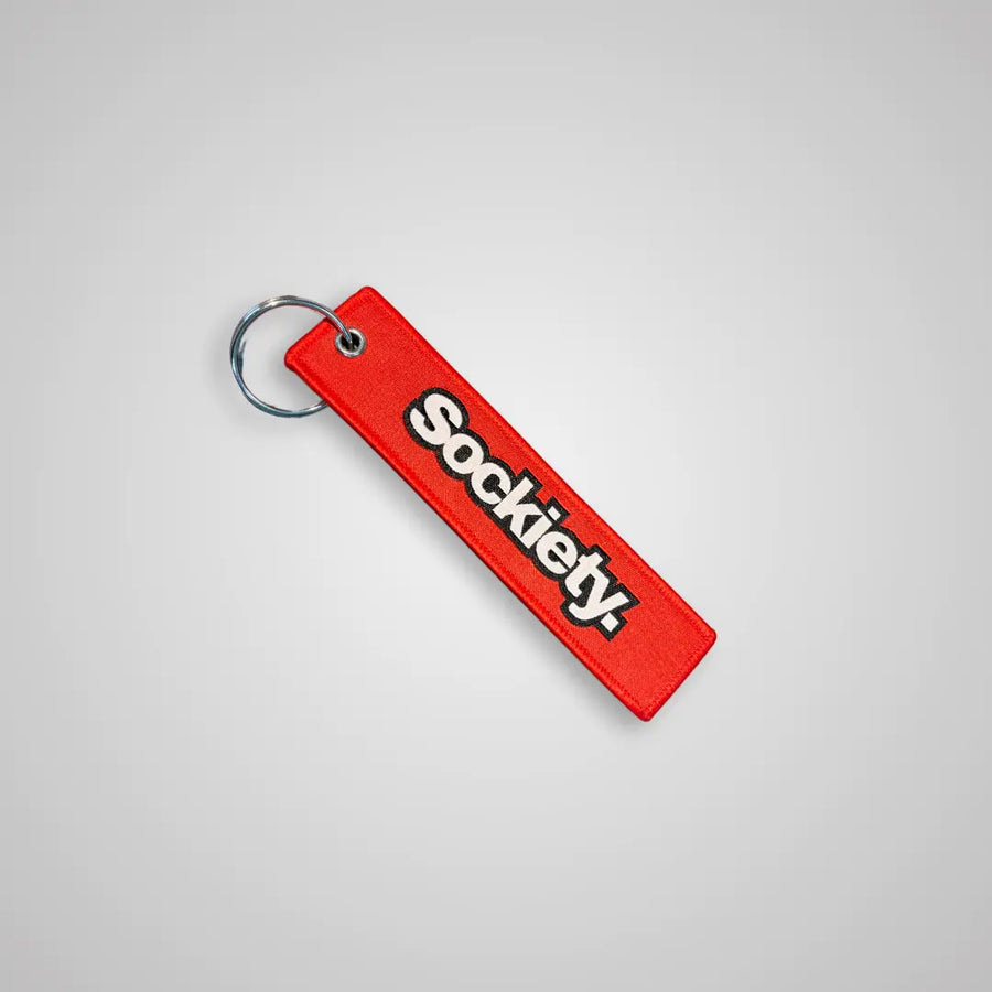 Sockiety Woven Keychain (Red)