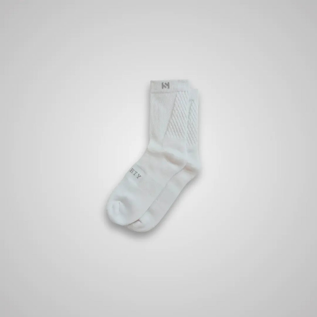 Unisex Performance+ Socks 3-Pack (White)