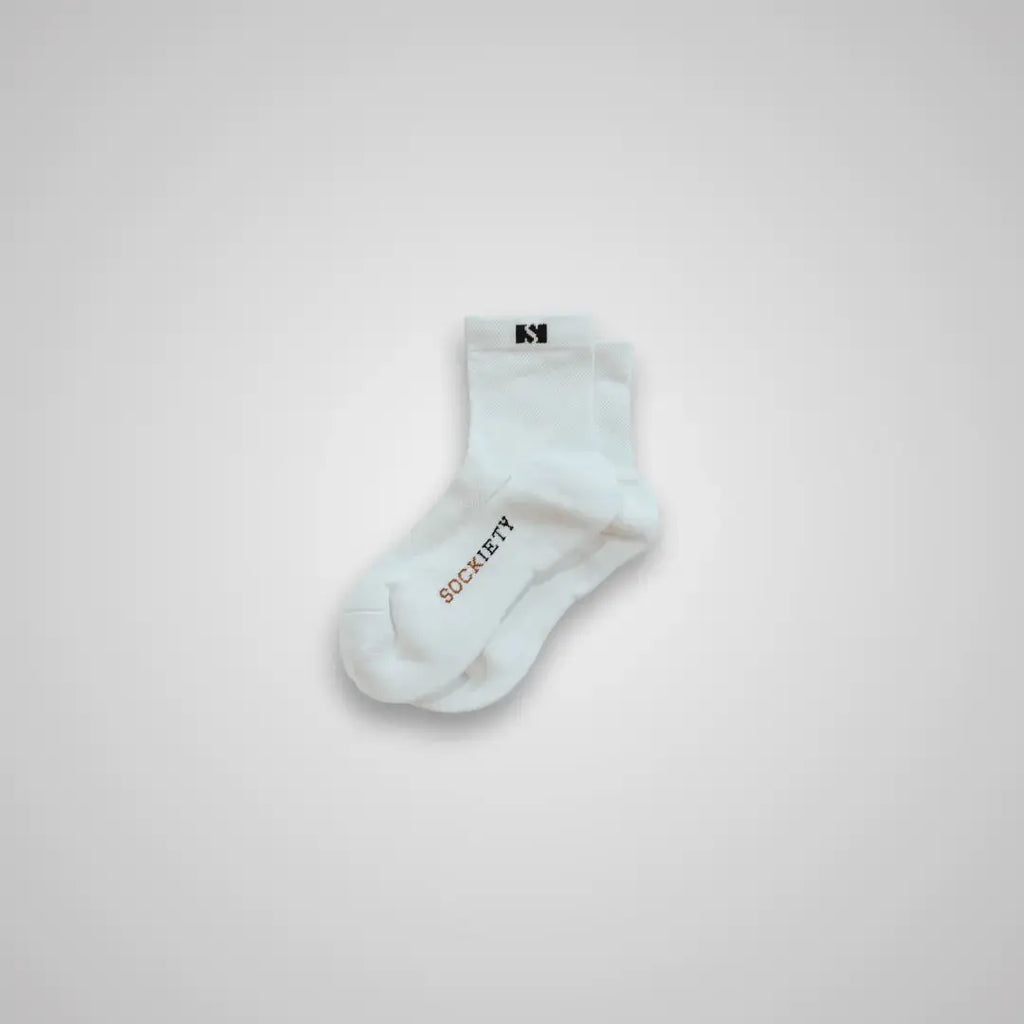 Unisex Eminent Quarter Sock (White)