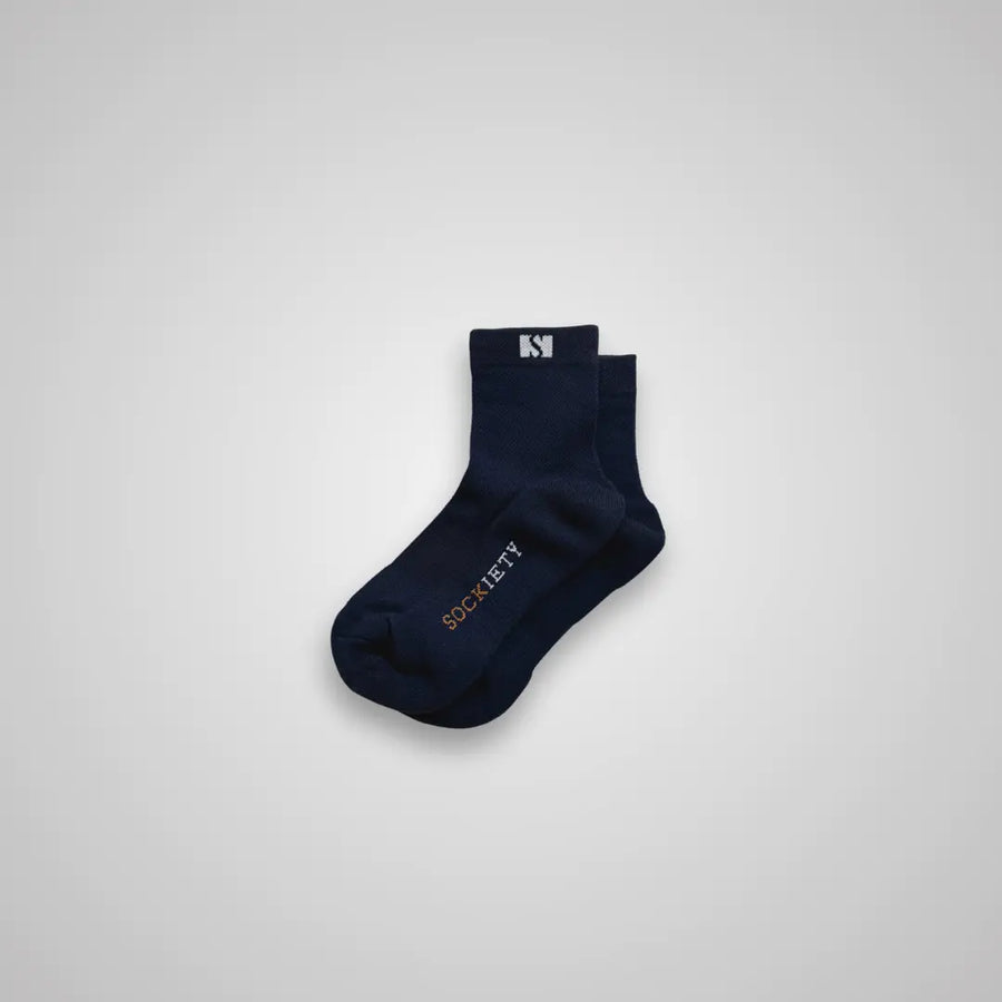 6-Pack Unisex Eminent Quarter Socks (Navy)