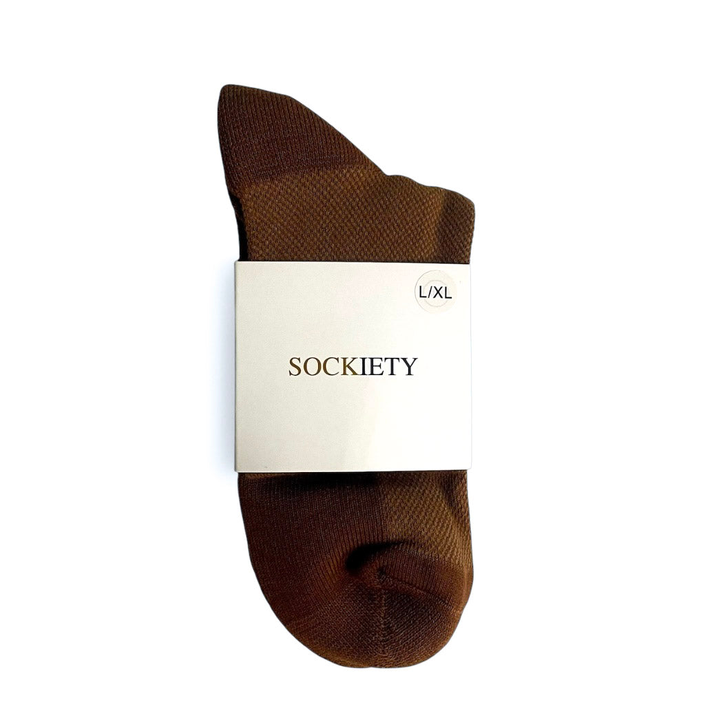 Unisex Eminent Quarter Socks 3-Pack (Brown)
