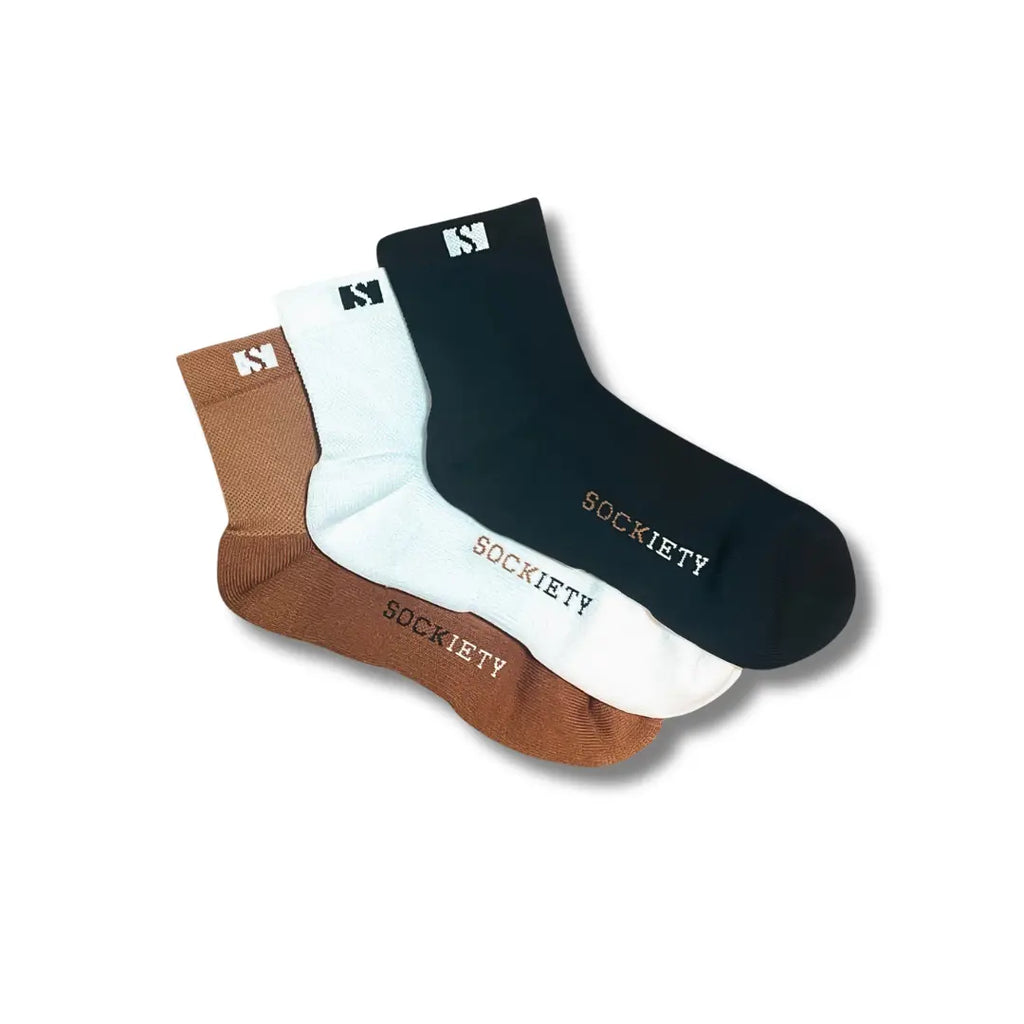 Unisex Eminent Quarter Socks 3-Pack (Trio)